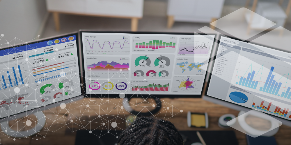 data screens showing graphs