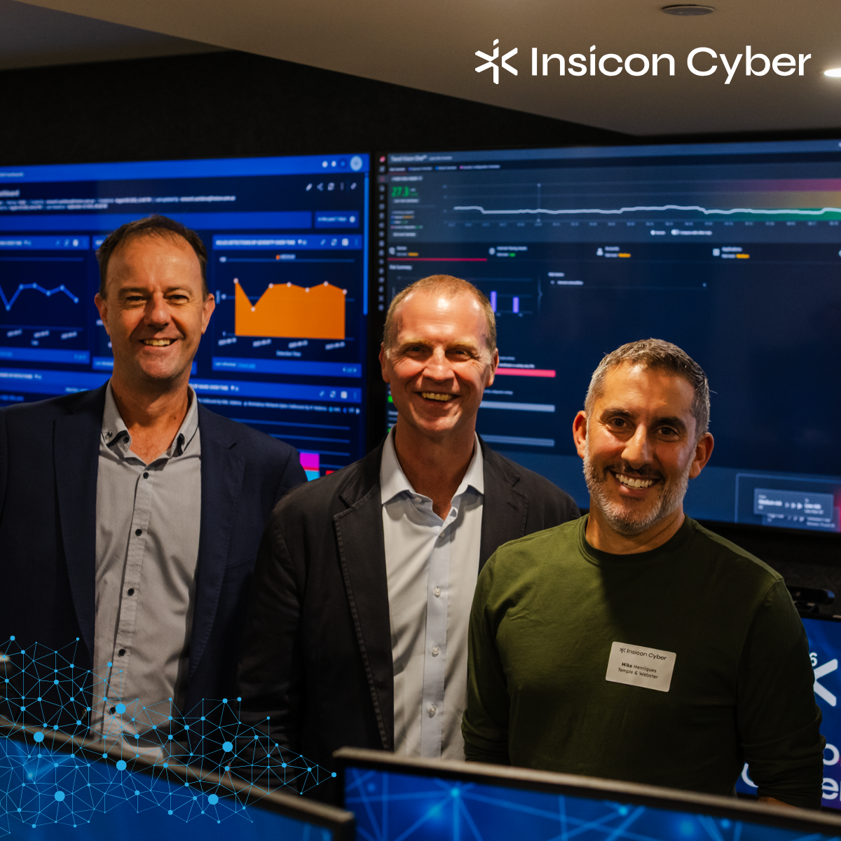 Greg Bunt (Insicon Cyber), Matt Miller (Insicon Cyber), Mike Henriques (Temple & Webster)